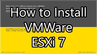 How to Install VMWare ESXi 7 [upl. by Ahsenra365]