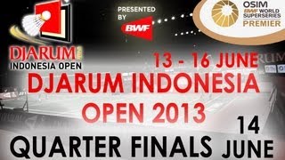 QF  XD  M RijalD Susanto vs J Fischer NielsenC Pedersen  2013 Djarum Indonesia Open [upl. by Ained246]