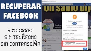 Como Recuperar el Acceso a tu Facebook desde Otra Cuenta  SIN CORREO SIN TELÉFONO SIN CONTRASEÑA [upl. by Oconnor]