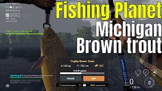 Fishing Planet  Trophy trout II Grub jig bait Michigan [upl. by Mij323]