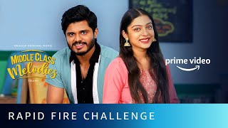 Rapid Fire  Middle Class Melodies  Anand Deverakonda Varsha Bollamma  Amazon Prime Video [upl. by Cesar376]