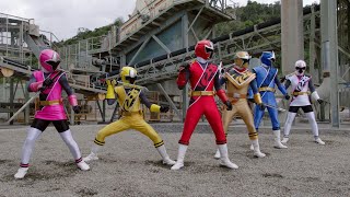 All Rangers first appearancefight  Super Ninja Steel [upl. by Adella]