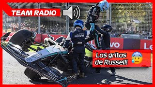 Así fue el choque de George Russell  GP Australia 2024  F1FD [upl. by Adaline]