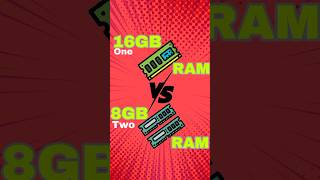 8GB Two Ram vs 16GB Single Ram Which is Better 🤔 shorts [upl. by Aehsrop]