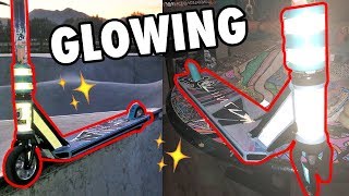 GLOWING SCOOTER DECK REFLECTIVE TAPE [upl. by Neras600]