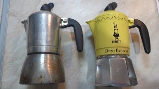 Bialetti Orzo Ezpress test orzo and coffee [upl. by Yeaton362]