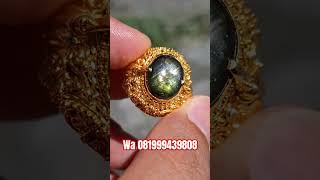 Bangsing kresnadana  sapphire star thailand ring perak  gemstone  batu permata  jewelry [upl. by Pears]