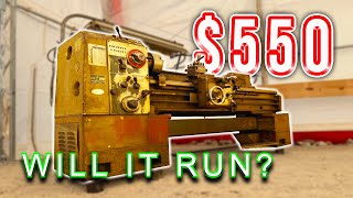 Cheap Lathe  Will it Run  Non CNC [upl. by Tawney655]