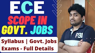 Govt Exams for Electronics and Communication Branch 2022  ECE Stream Govt Job scope [upl. by Nellahs]