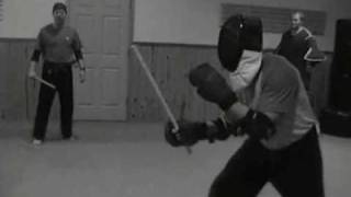 IRT Full Contact Stick Fighting With Fencing Masks amp Rattanwmv [upl. by Kyred]