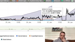 NICEHASH mining update DaggerHashimoto RX 580 8GB Rig [upl. by Hun100]