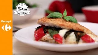 Kip uit de oven met basilicum en mozzarella [upl. by Balcer]