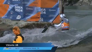 Viktoriia US  Canoe Final 2024 ICF Canoe Slalom World Cup Ivrea Italy [upl. by Oinigih797]