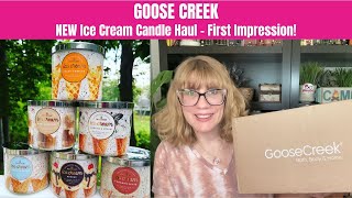 GOOSE CREEK NEW Ice Cream Candle Haul  First Impression [upl. by Desdemona106]