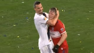 Zlatan Ibrahimovic amp Bastian Schweinsteiger Respect Moment 02032019 [upl. by Harrietta]