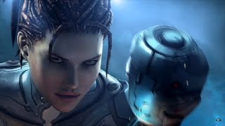 Heart of the Swarm story Cinematics dialogue cutscenes 2017 remake Starcraft 2 game movie [upl. by Graner]