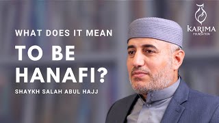 What does it mean to be Hanafi Shaykh Dr Salah Abu Hajj [upl. by Senoj]