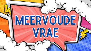 Meervoude  Vrae  Quiz [upl. by Jerrylee]