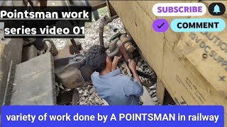 Pointsman Work In Railway video series01 Verity of work done by a POINTSMAN in Railway 🧑‍✈️ [upl. by Manvil]