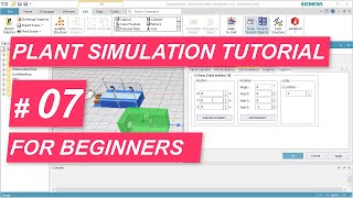 Tecnomatix Plant Simulation Tutorial 7  How to work in 3D [upl. by Lukin]