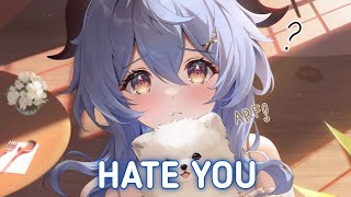 Nightcore  Hate You  Lyrics Jim Yosef amp Riell [upl. by Ddat]