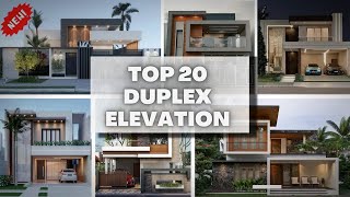 Top 20 Duplex Building Front Elevation Design New In 2022  Latest double floor House  Modern Ideas [upl. by Curtis]