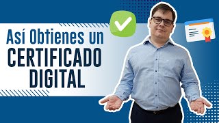 Así Obtienes un Certificado Digital 👨‍⚖️ [upl. by Acsehcnarf]