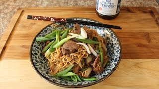 How to make Beef Teriyaki Noodles with Soy Vay ® [upl. by Mailli183]