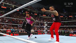 The Usos attacks The Bloodline  WWE RAW 10282024 [upl. by Namad]