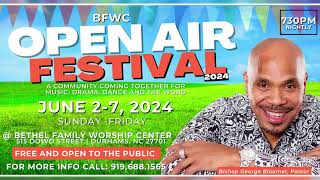 Open Air Tent Revival 2024  Day 2  Bethel Family Worship Center  Bishop George Bloomer [upl. by Blood644]