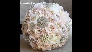 DIY Brooch Bouquet l JACLYN l Easy Wedding project [upl. by Nahallac]