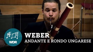 Weber  Andante e Rondo ungarese Fagott amp Orchester  Mathis Stier  WDR Sinfonieorchester [upl. by Oinolopa]