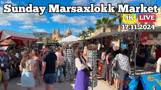 This is the most famous market in Malta Marsaxlokk on a Sunday [upl. by Eillim819]