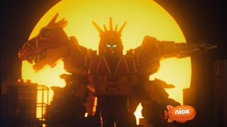 Power Rangers Dino Charge  Breaking Black  Megazord Fight  Episode 5  Power Rangers Official [upl. by Blane591]