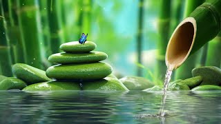 Relaxing Piano Music Bamboo Water Fountain Sleep Music Relaxing Music Meditation Music 247 [upl. by Bedwell]