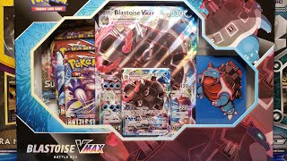 Blastoise VMAX Battle Box Opening [upl. by Ennaeilsel406]