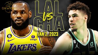 Los Angeles Lakers vs Charlotte Hornets Full Game Highlights  January 2 2023  FreeDawkins [upl. by Angelika634]