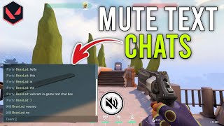 How to Mute Text Chats on Valorant  Full Tutorial [upl. by Akirret]