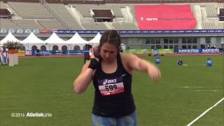 ASICS NK Atletiek 2016 Vrouwen Kogelstoten finale [upl. by Mayhs]