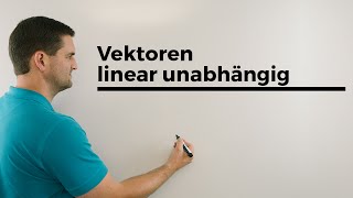 k so wählen dass 3 Vektoren linear unabhängig sind Gaussverfahren  Mathe by Daniel Jung [upl. by Alig]