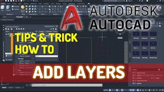 AutoCAD How To Add Layers [upl. by Nyladnor369]