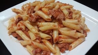 Macarrones a la Boloñesa  Tu Cocina En Casa  Recetas de Cocina [upl. by Barger]