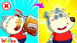 Stop Wolfoo Dont Drink Coffee  Wolfoo Learns Kids Healthy Habits 🤩 Wolfoo Kids Cartoon [upl. by Hazem698]