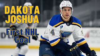 Dakota Joshua 54 St Louis Blues first NHL goal Mar 1 2021 [upl. by Daffi888]