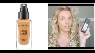 ❤ NEW Smashbox Liquid Halo HD Foundation First Impressions amp Demo ❤ [upl. by Dlared]