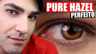 PURE HAZEL LENSES  INCRÍVEL ESSA COR  MEU PAI USA [upl. by Nnairet]