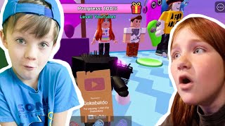 Jessy plays A for ADLEY Roblox Obby and gets Golden Play Button PART 2 [upl. by Innoj]