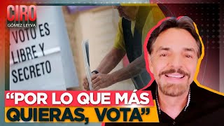 Eugenio Derbez hace un llamado para votar el próximo 2 de junio  Ciro Gómez Leyva [upl. by Jacquelynn420]