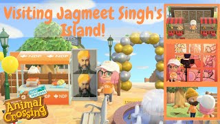 Visiting Jagmeet Singhs Island  Animal Crossing New Horizons [upl. by Mizuki]