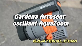 Gardena Arroseur oscillant AquaZoom compact  L arrosage de la pelouse [upl. by Retsof128]